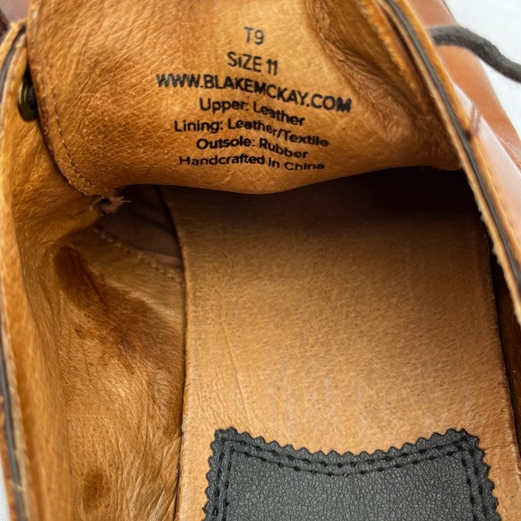 Blake McKay men’s Derby Dress Business laced shoes sz 11 - Picture 5 of 11